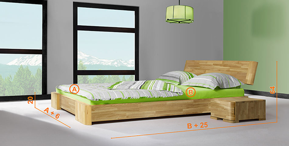  Bett - Bosso  / Futonbett / Massivholzbetten / massivholzbetten / Holzbetten / futonbetten / Japanische Bett / Holzbetten Design cinius