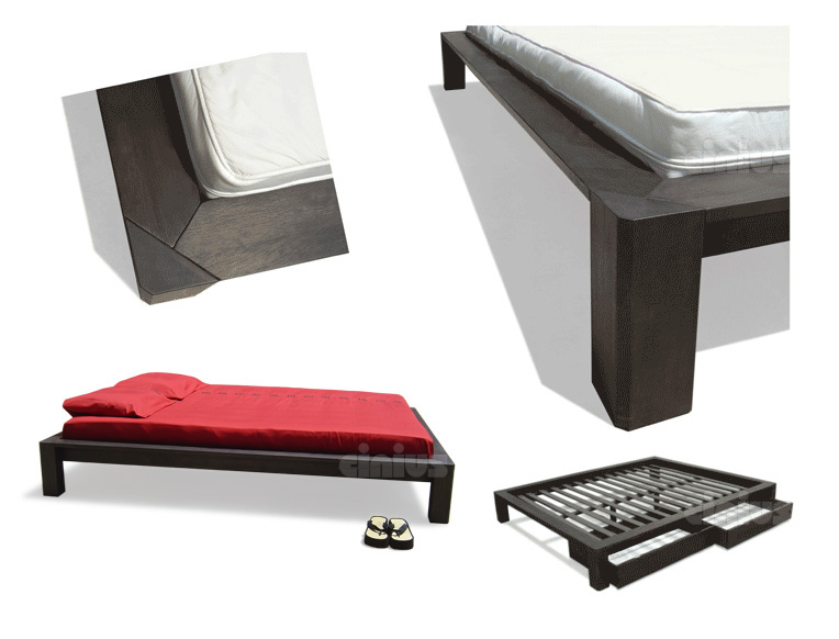  Bett - Dolly  / Futonbett / Massivholzbetten / massivholzbetten / Holzbetten / futonbetten / Japanische Bett / Holzbetten Design cinius