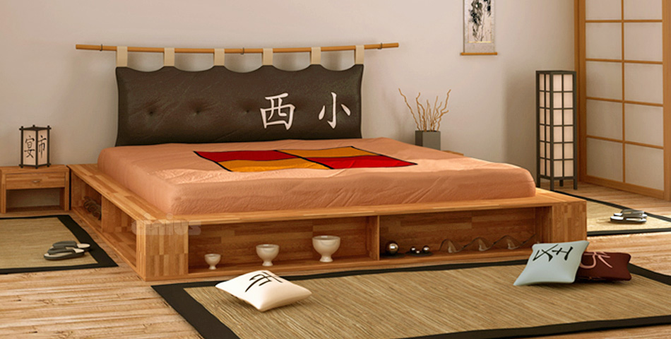  Bett - Libroletto  / Futonbett / Massivholzbetten / massivholzbetten / Holzbetten / futonbetten / Japanische Bett / Holzbetten Design cinius