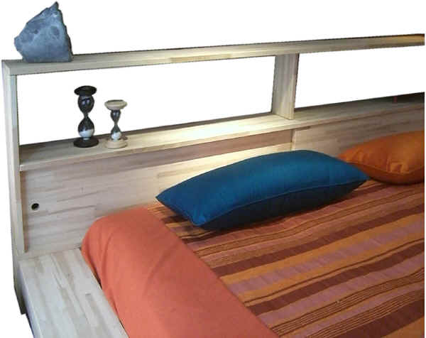 Double bed / tatami / contemporary / wood - ISOLA - Cinius