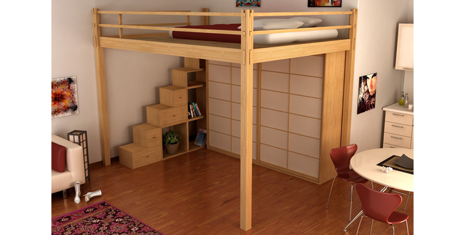 Loft Bed Yen with fixed height