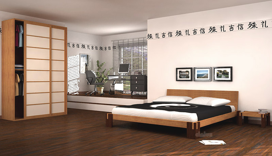 Camera da letto con Tokio F di Cinius