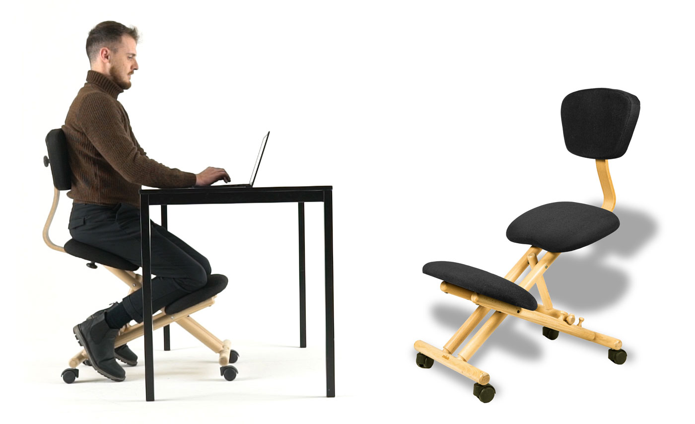 Sedia ergonomica Cinius, ideale per assumere una postura corretta in ufficio